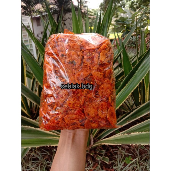 

Kerupuk Seblak Bantat Pedas Daun Jeruk Isi 500gram