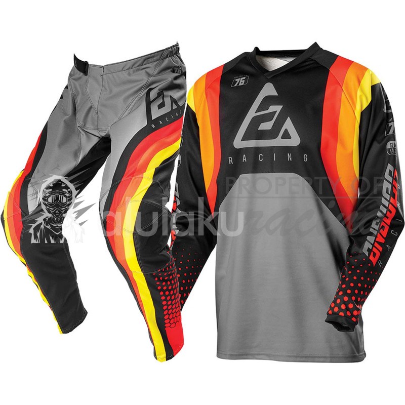 Jersey with Pants Trail Motocross MX with Custom Name &amp; Number – AN013