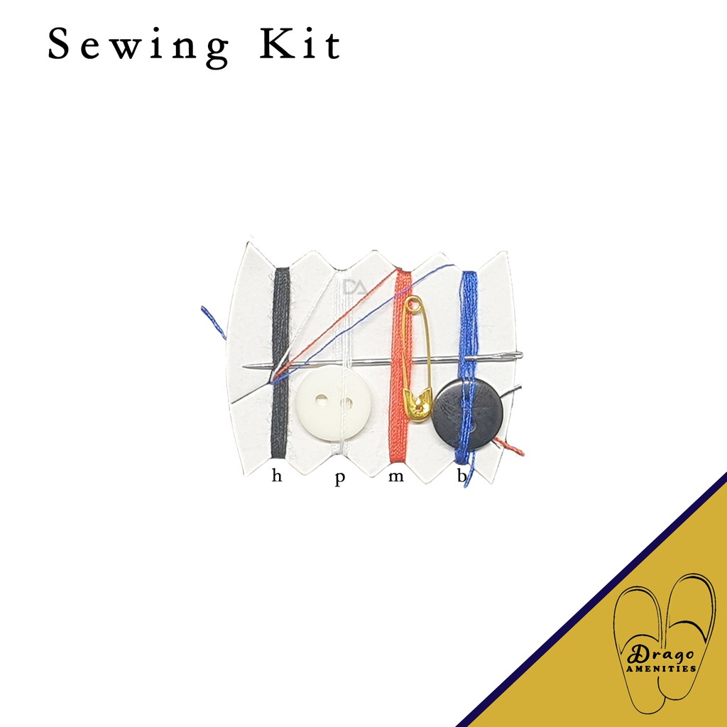 Sewing Kit Hotel + plastik opp Bagus Murah benang jahit Traveling Rekreasi