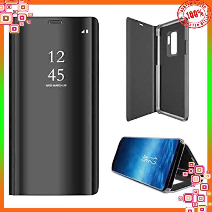 SAMSUNG GALAXY C9 PRO CLEAR VIEW STAND MIRROR BOOK CASE COVER FLIP CASE