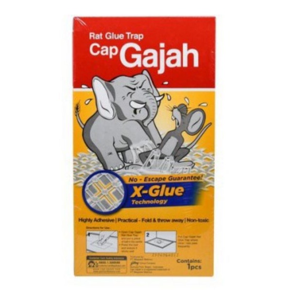 

Lem Tikus Cap Gajah Papan X-GLUE 70gr Perangkap Buku Lipat Dus X-TRAP Extra Lem