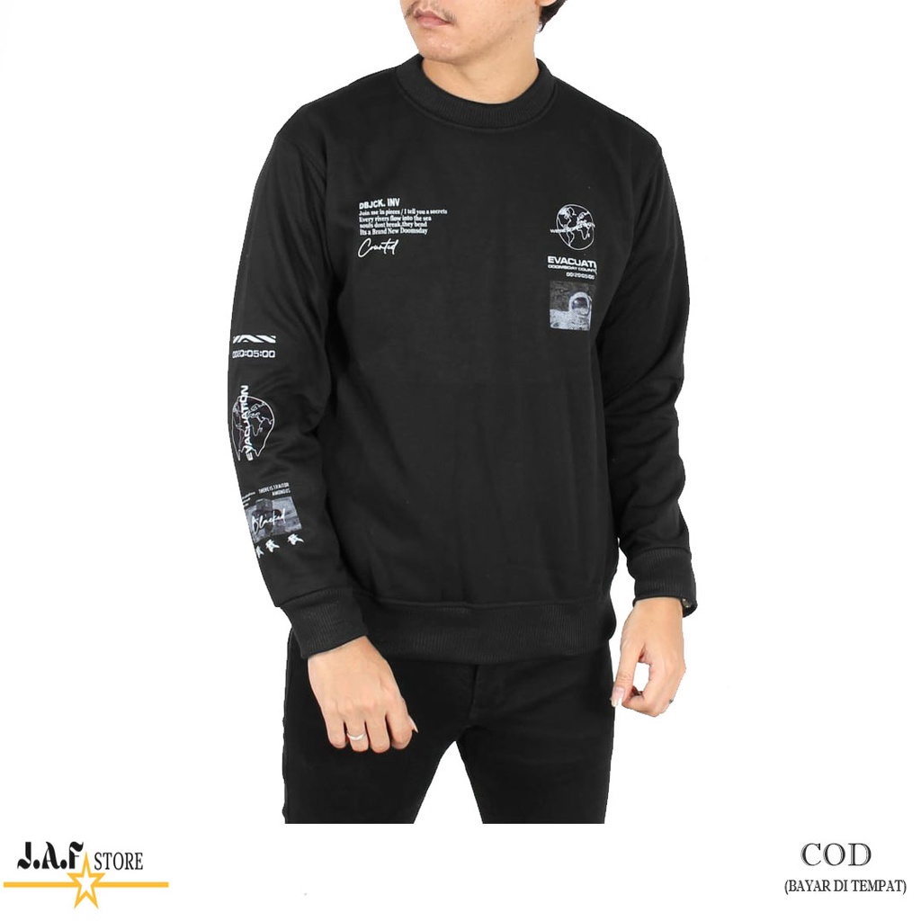 SWEATER CREWNECK DOBUJACK EVACUATION TERBARU / SWEATER DOBUJACK / SWEATER DOBUJACK TERLARIS / SWEATE