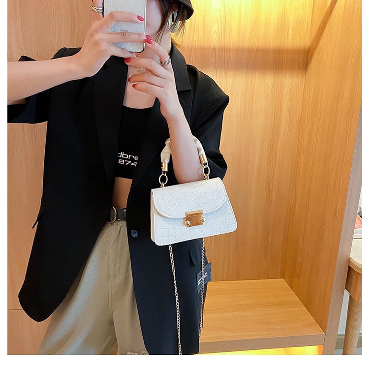 ☛TK☚ W137 TAS HANDBAG SELEMPANG MINI KULIT POLA BUAYA SLINGBAG SHOULDERBAG KULIT CEWEK IMPORT