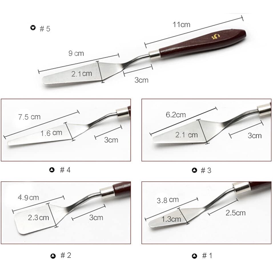 BOMEIJIA Artist Palette Knifes Set of 5