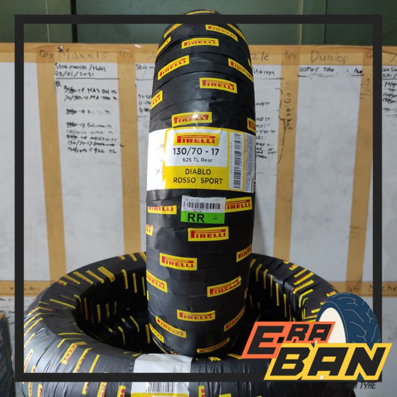 BAN PIRELLI DIABLO ROSSO SPORT 130 70 RING 17 TUBELESS R15 CBR 150 GSX150