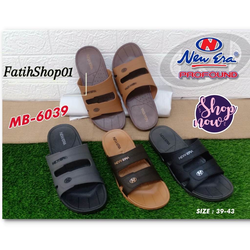 SANDAL SELOP LAKI-LAKI NEW ERA MB-6039 SIZE (39-43) SANDAL SELOP BAPAK-BAPAK MODEL MASA KINI TERLARIS