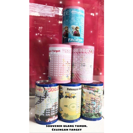 Celengan Target souvenir ulang tahun anak