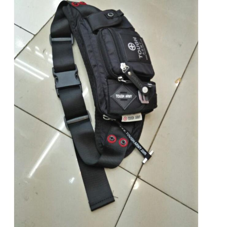 Penjualan Terbanyak.. Tas selempang multifungsi Tough Army 5031, ukuran tas 26x8x18