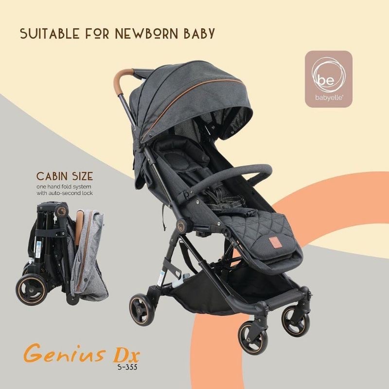 MKS - Stroller Cabin Size Babyelle Genius DX S355 Baby Elle Kereta Bayi Reversible Hadap Ibu