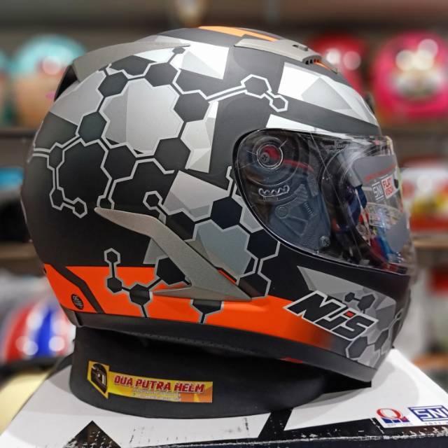 Helm Fullface NJS Max Shadow  DOUBEL Flat Visor