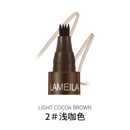 Lameila Eyebrow Waterproof Natural Eyebrow Pen Four-claw Eye Brow Tint Fork Tip Long Lasting cjr 784