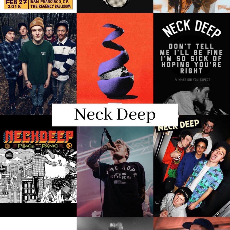 [KYAACO] Wall Poster Neck Deep / Poster Band / Poster Pop Punk / Poster Band Rock / Poster Custom