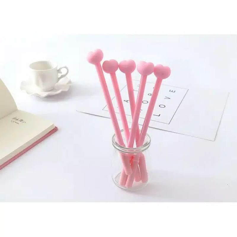 

Pen karakter/pulpen/ cute love/pink