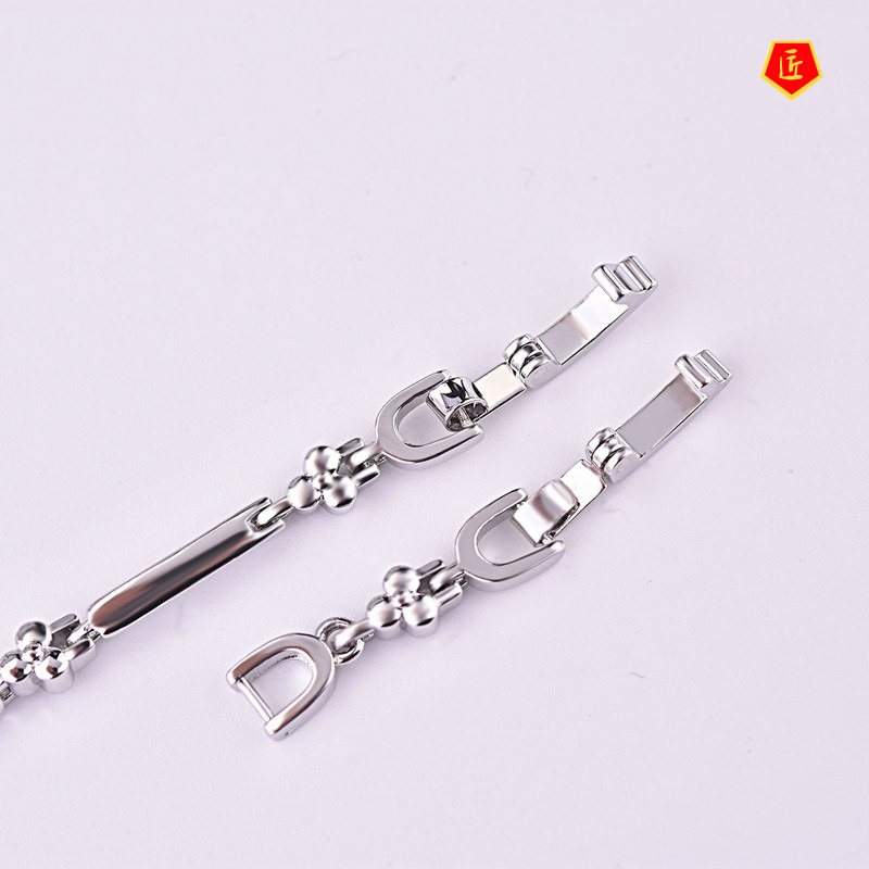 [Ready Stock]Women's S925 Silver Flower Bracelet Fashion Elegant