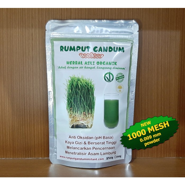 

RUMPUT GANDUM INSTANT BUBUK EKSTRAK (WHEATGRASS EXTRACT POWDER) 100G