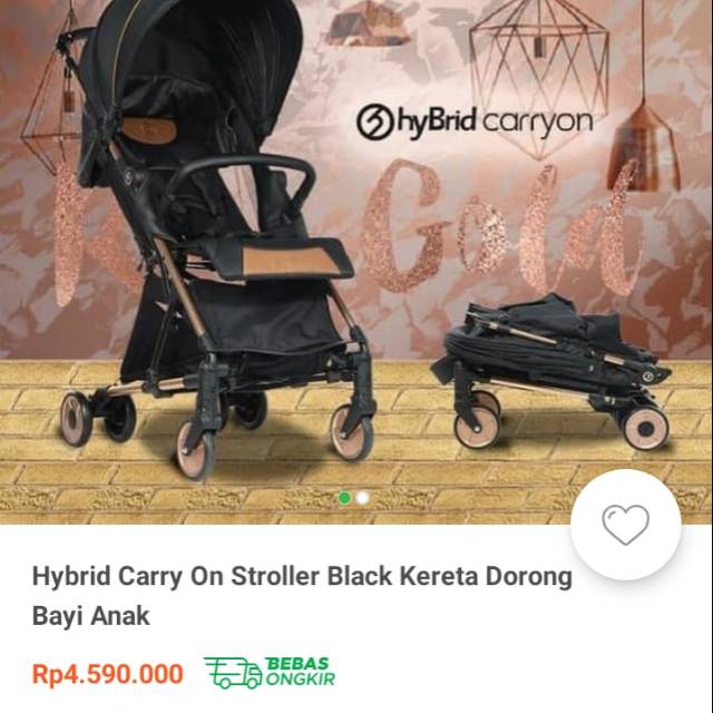 Stroller hybrid carry on preloved