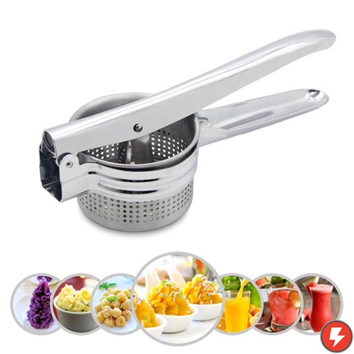 Flashmart Alat Peras Jeruk Kentang Wortel Potato Ricer Masher Pressure Stainless Steel