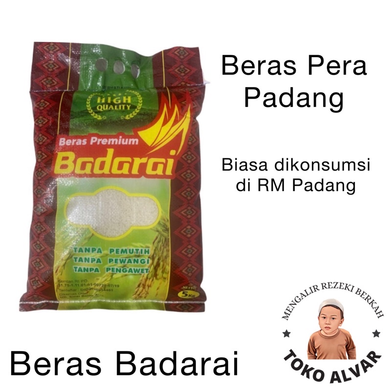 Jual Beras Pera Padang Beras Badarai 5kg Shopee Indonesia