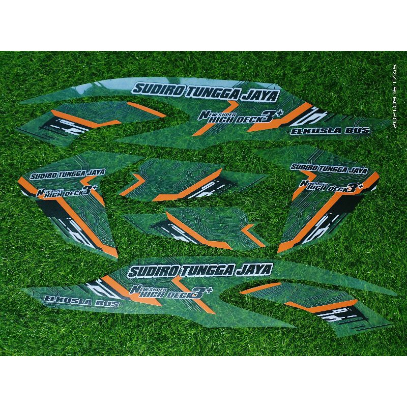 STRIPING TRANSPARAN VARIO NEW LIVERY BUS STJ