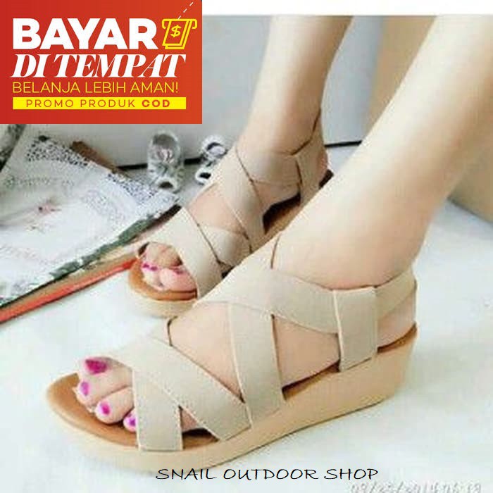 Sandal Wanita Tali Karet Kode S35 - Sandal Hak Tinggi - Sandal Wanita Hak tinggi