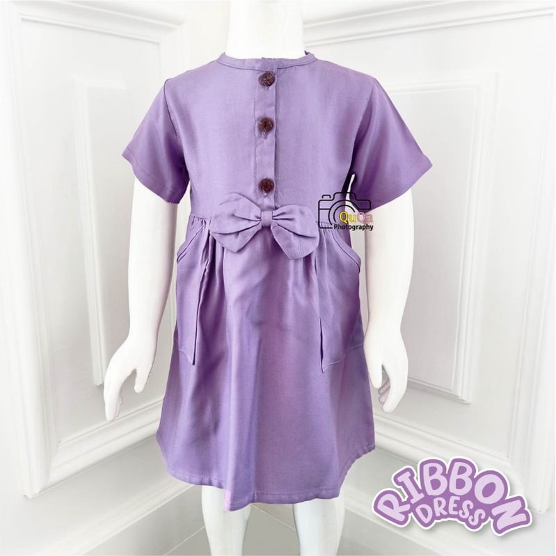 RIBBON DRESS ANAK