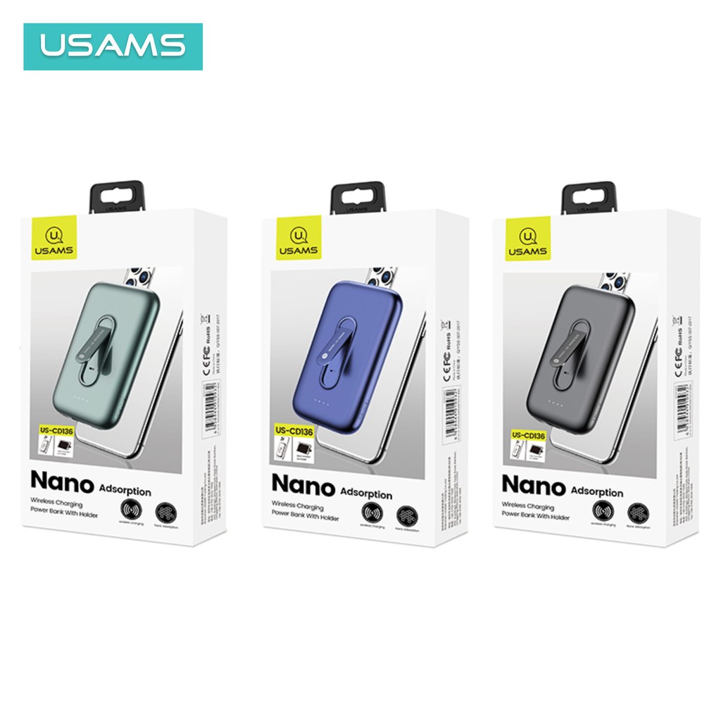 USAMS PB51 POWERBANK WIRELESS 4000mAh with HOLDER