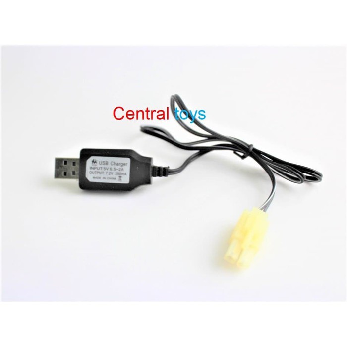 Promo USB charger 7.2V 250mA charger baterai NICD 7.2V charger mainan mobil Murah