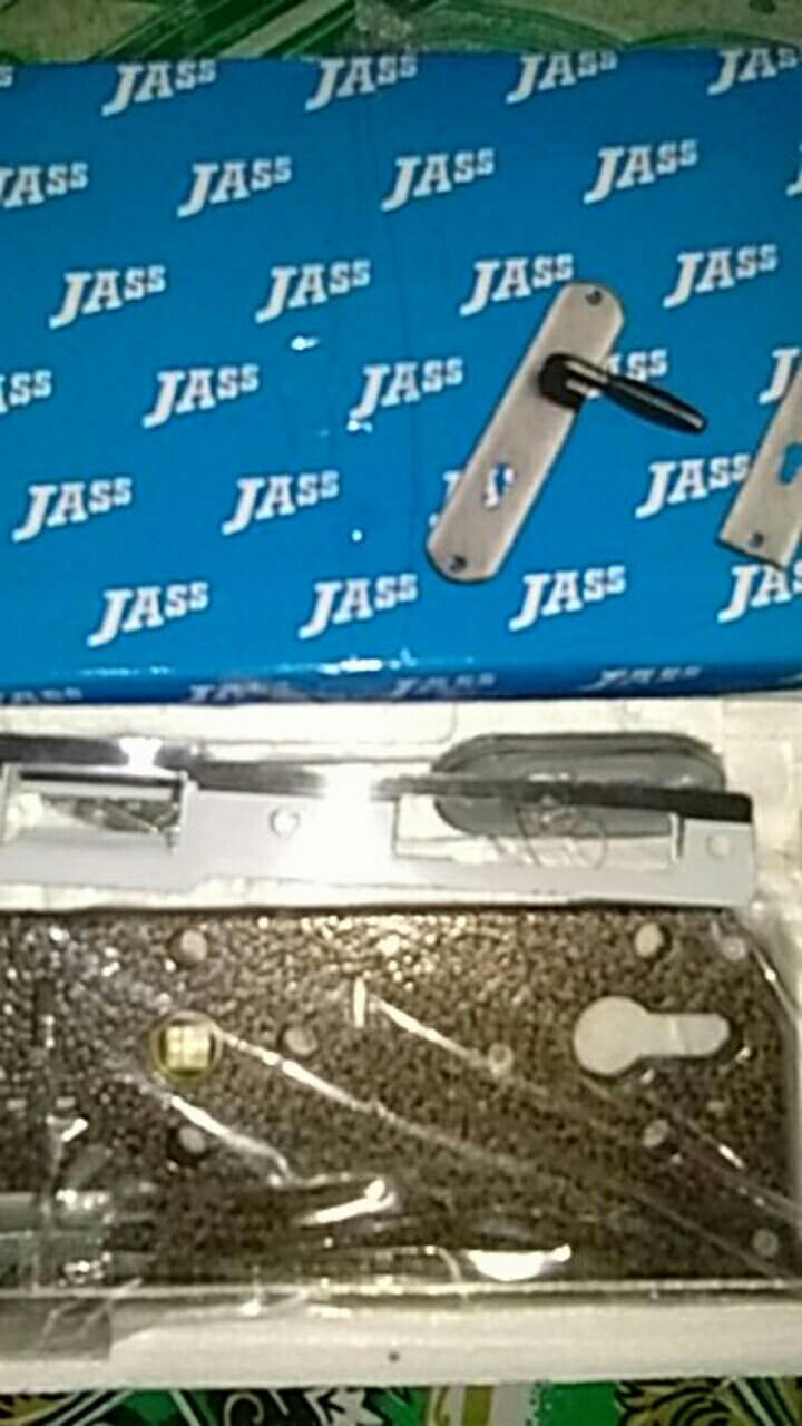 Handle Pintu Roket 33cm Stainless 1set+kunci