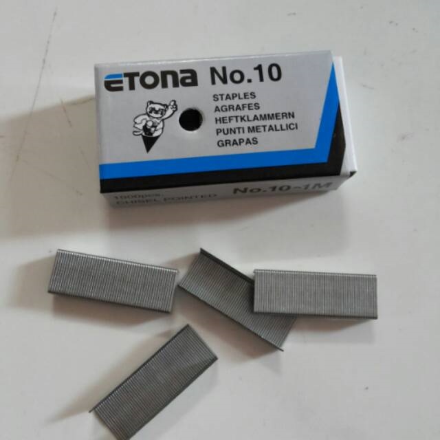 

Isi Staples Etona No. 10 Ecer / Refill Stapler Kecil No 10