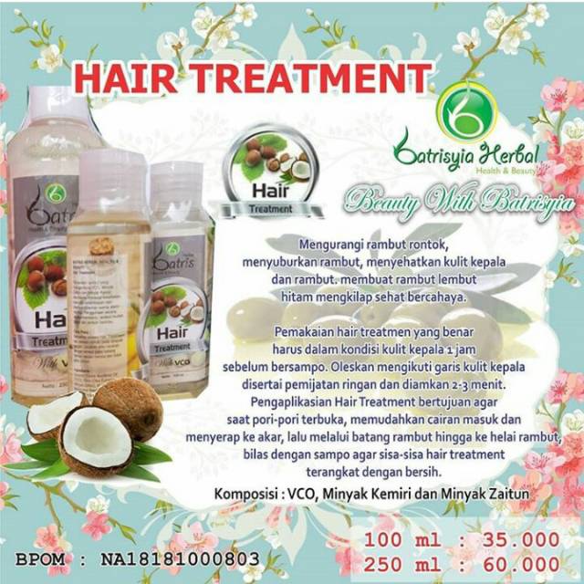 Batrisyia Hair Treatment 100ml Shopee Indonesia