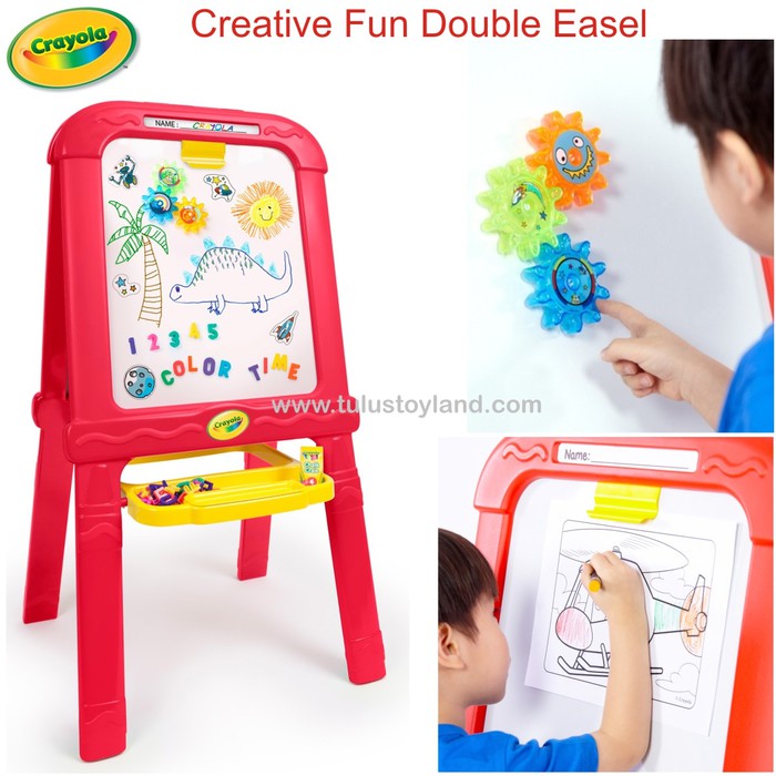 

Promo Crayola Creative Fun Double Easel Papan Tulis White Board Magnetik Bagus