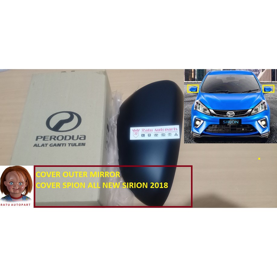 cover spion outer mirror all new daihatsu sirion myvi 2018
