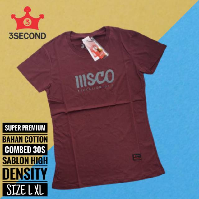 (Bayar ditempat) kaos distro 3second keren kaos distro murah berkualitas distro