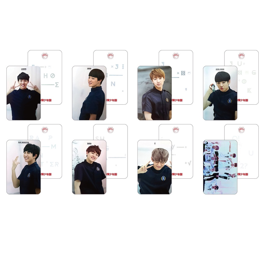 8pcs BTS Bangtan Boys O!Rul8,2?? Rul8? Kartu Pos Lomo Foto SUGA JiMin V RM Jin J-Hope Jung Kook