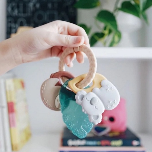 Itzy Ritzy | ITZY KEYS TROPICAL - Teething Rings Sore Gums Baby Kids Gigitan Anak Bayi Textured Silicone Silikon