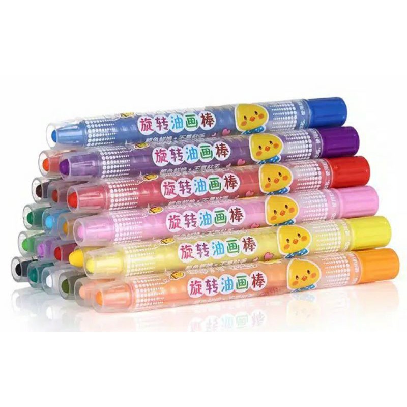 Washable Roller Oil Pastels - Crayon Bisa Dihapus Dicuci