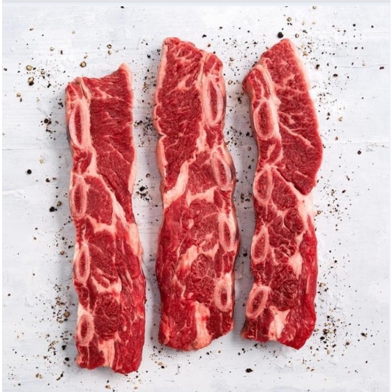 

Daging Sapi beef US USDA CHOICE Chuck Short Rib Bone In Beef Galbi 1 Cm