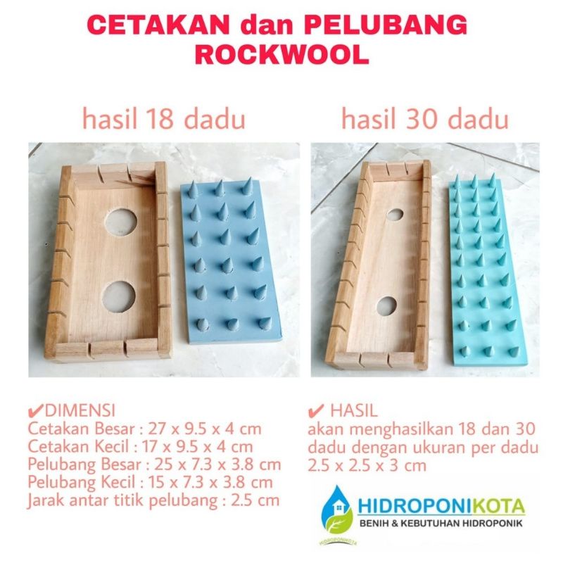 PCP - paket pemotong rockwool dan pelubang rockwool - alat cetakan rockwool