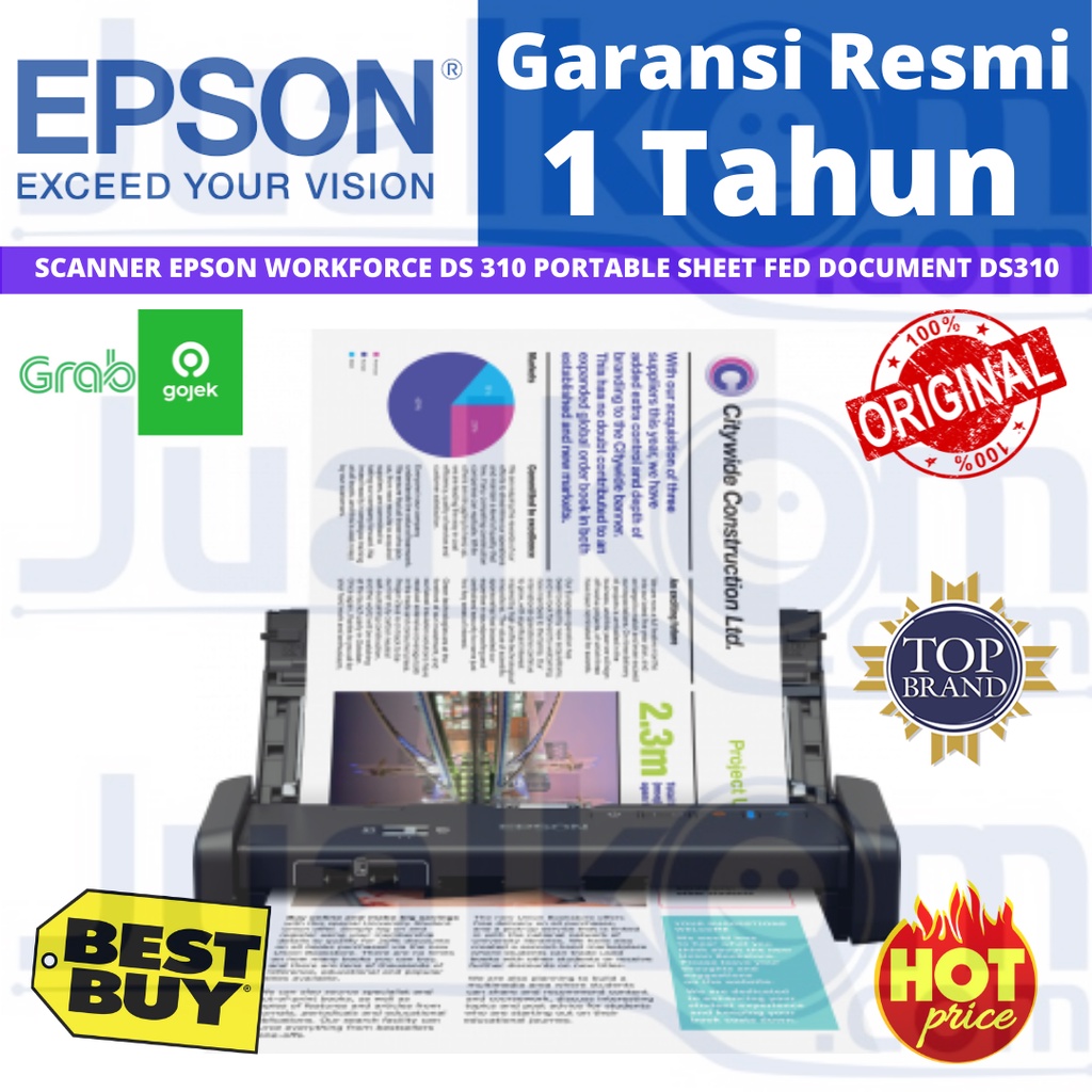 Epson WorkForce Scanner DS 310 Portable