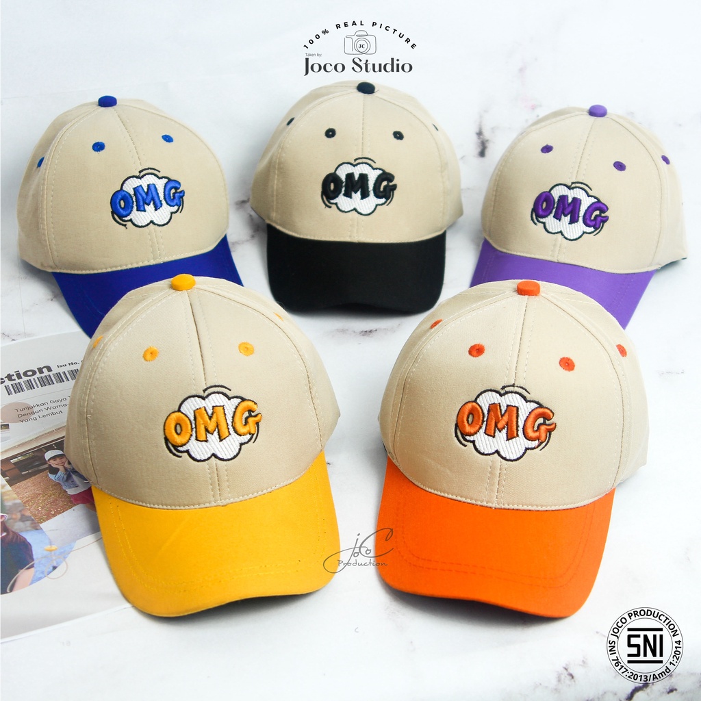 Jocoproduction - Topi Anak BASEBALL Premium Bordir OMG Awan