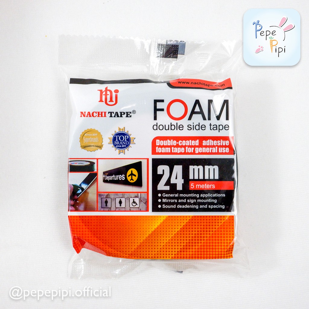 Double Tape Busa / Foam Nachi Daimaru Lebar 1 inch (24 mm) panjang 5m