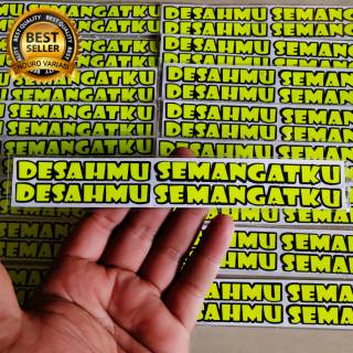  stiker  cutting kata kata  DESAHAN MU SEMANGAT  KU buat visor 