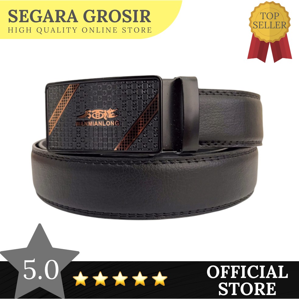 IKAT PINGGANG PRIA GESPER KULIT PREMIUM LEATHER TALI PINGGANG KANTOR FORMAL SABUK