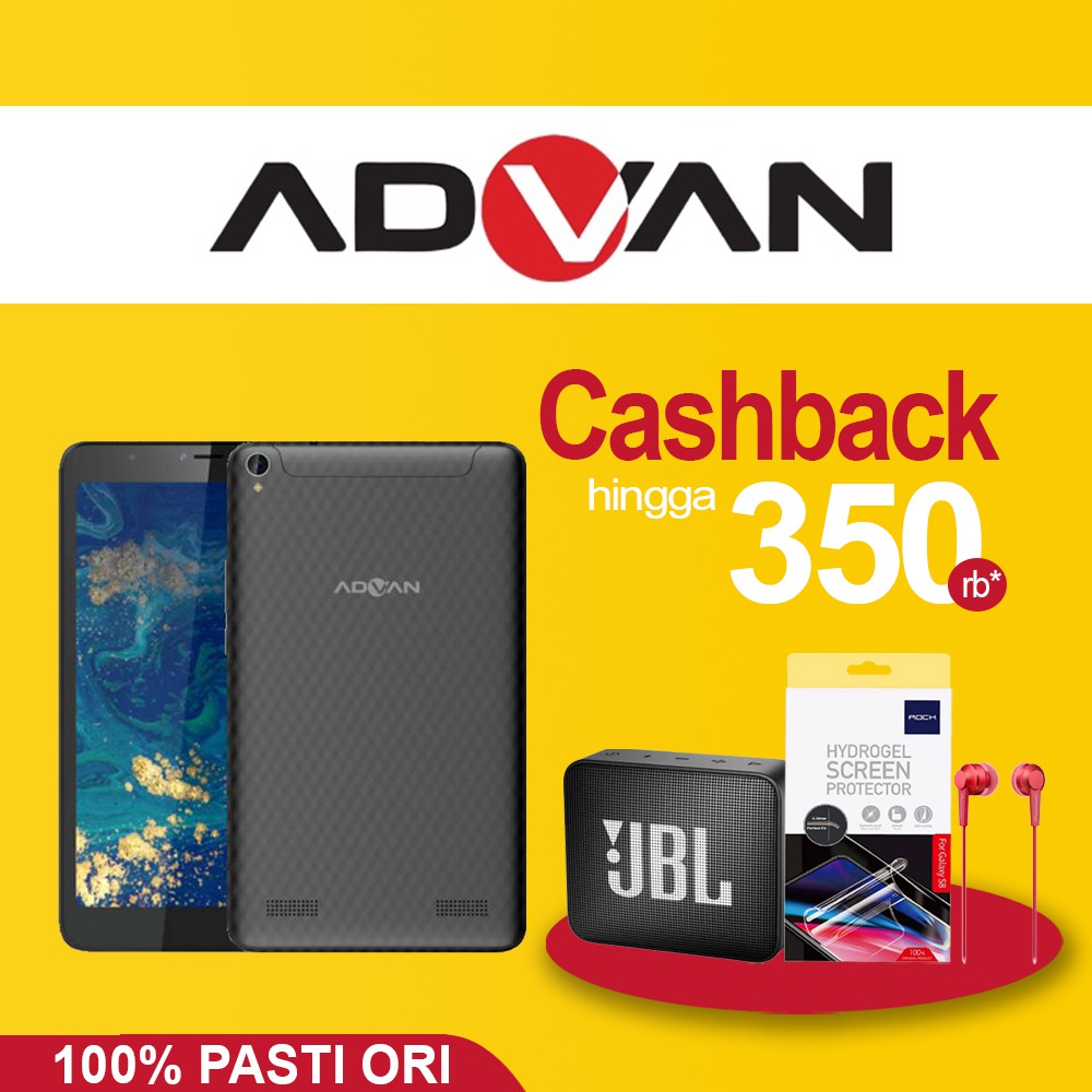 Advan Tab 8 Belajar 3GB / 16GB Gold Garansi Resmi