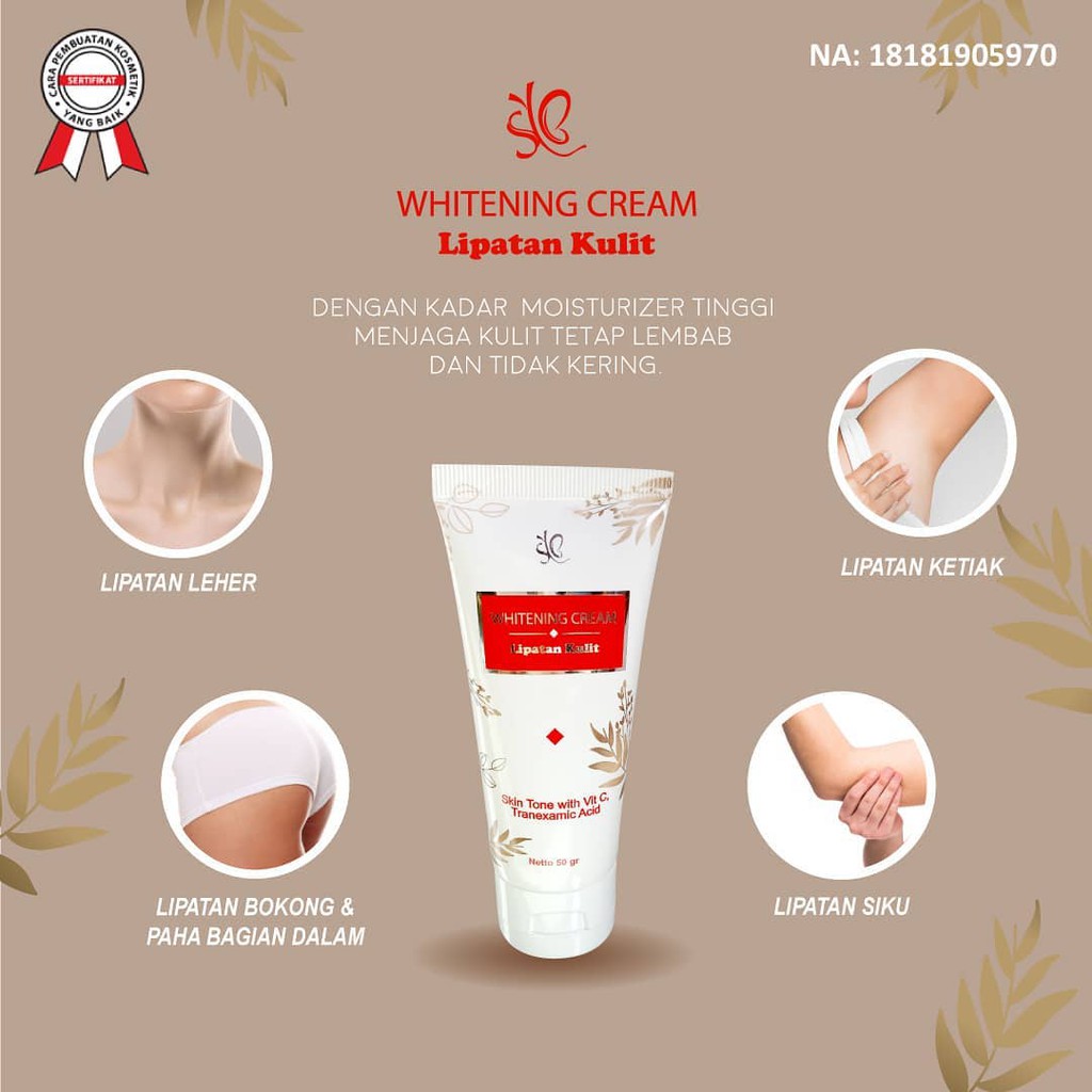 SYB Whitening Cream / Lipatan Kulit BPOM Original