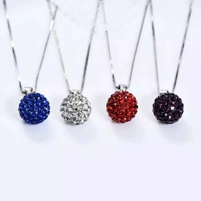 Medan Termurah kd11 Korean style Kalung Kristal Titanium Import Beauty