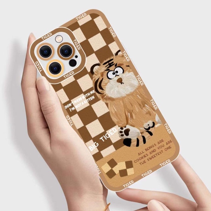 Soft Case Silikon Motif Harimau / Kelinci Untuk IPhone 13 12 Pro Max 11 XS XR X 8 7 6S Plus Mini