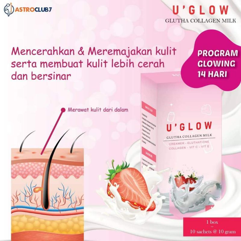 U'glow susu pemutih 100% BPOM