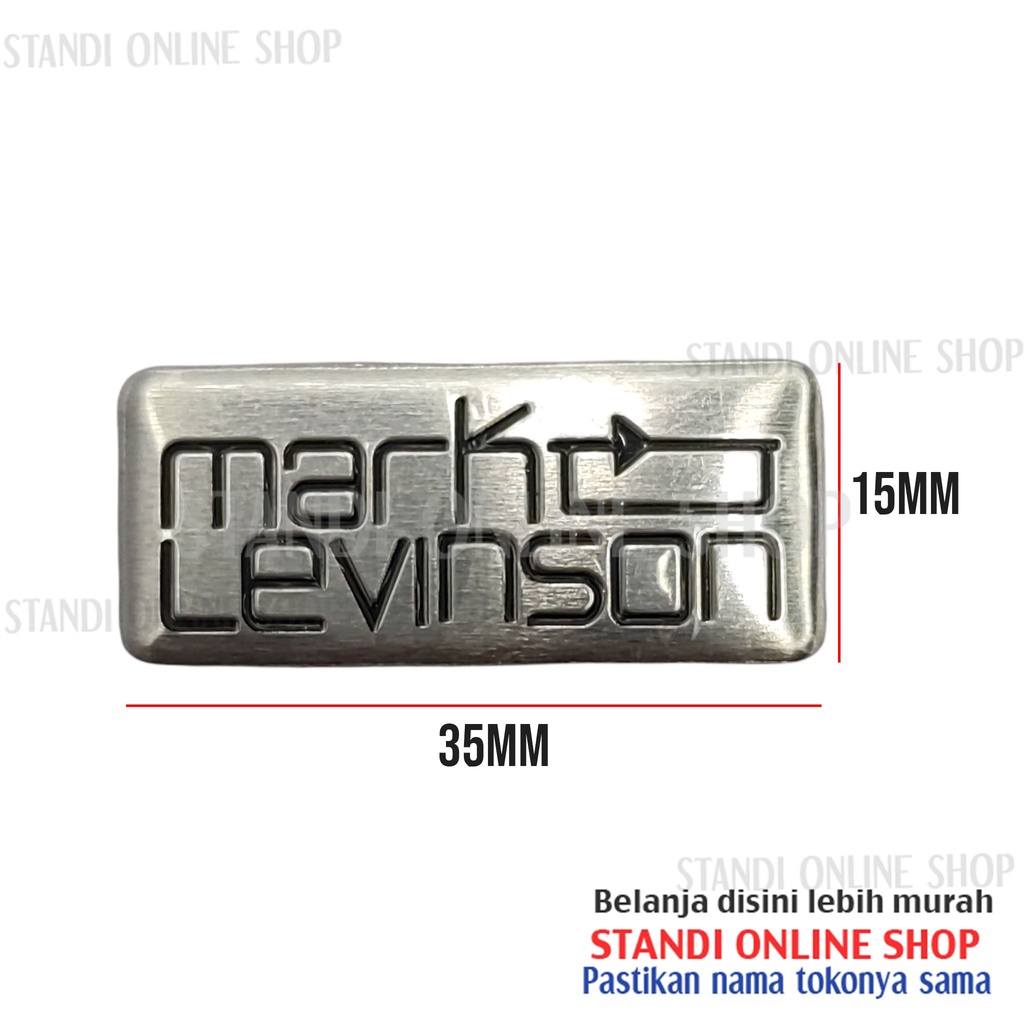 Emblem Aluminium Sticker Decals 3D Logo Mark Levinson Audio Speaker