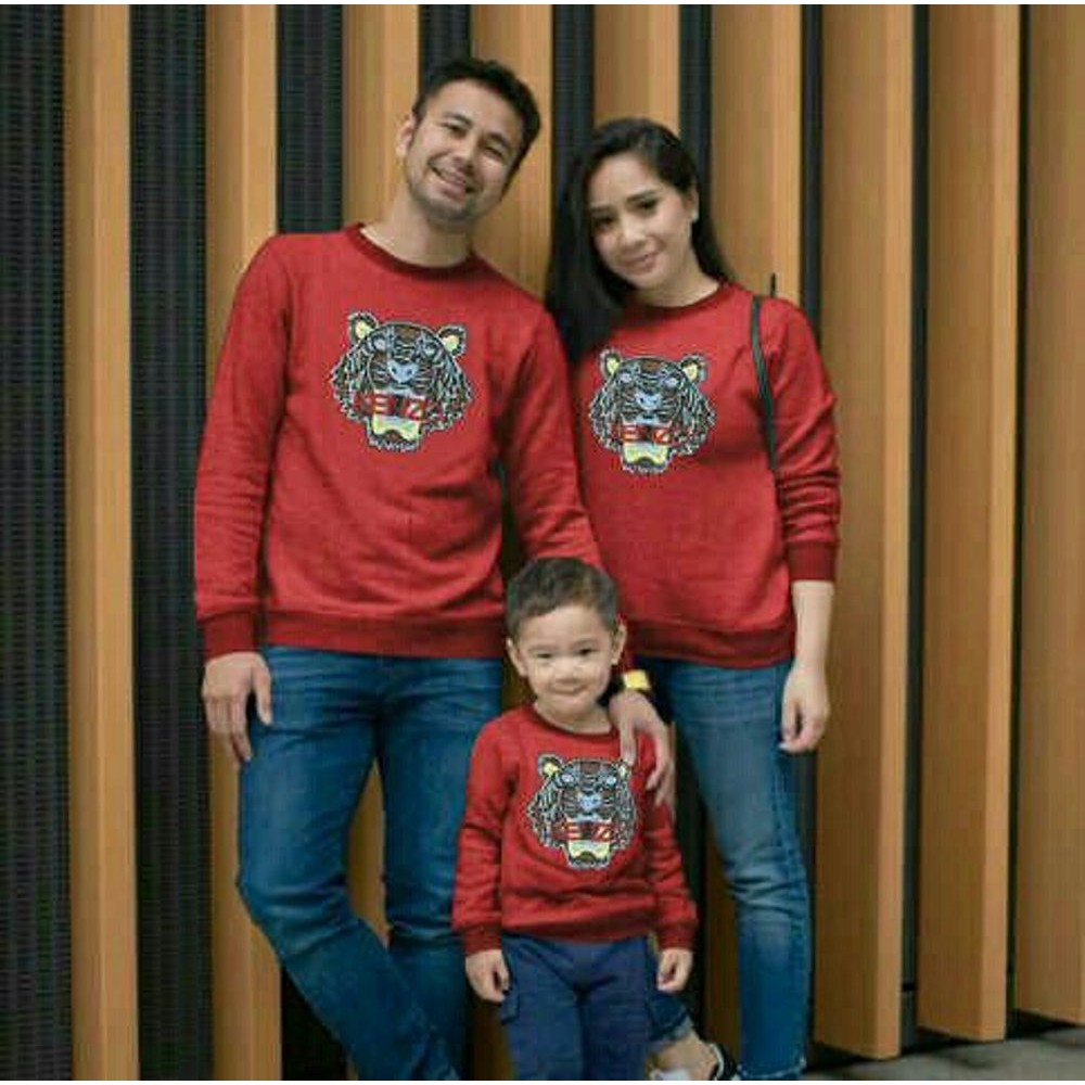G CP FAMILY KENZO KAOS LENGAN PANJANG COUPLE KELUARGA PAPA MAMA DAN ANAK TERLARIS HARGA MURAH MERI